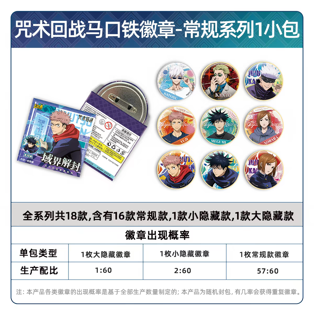 Jujutsu Kaisen - Mystery Badge 58mm