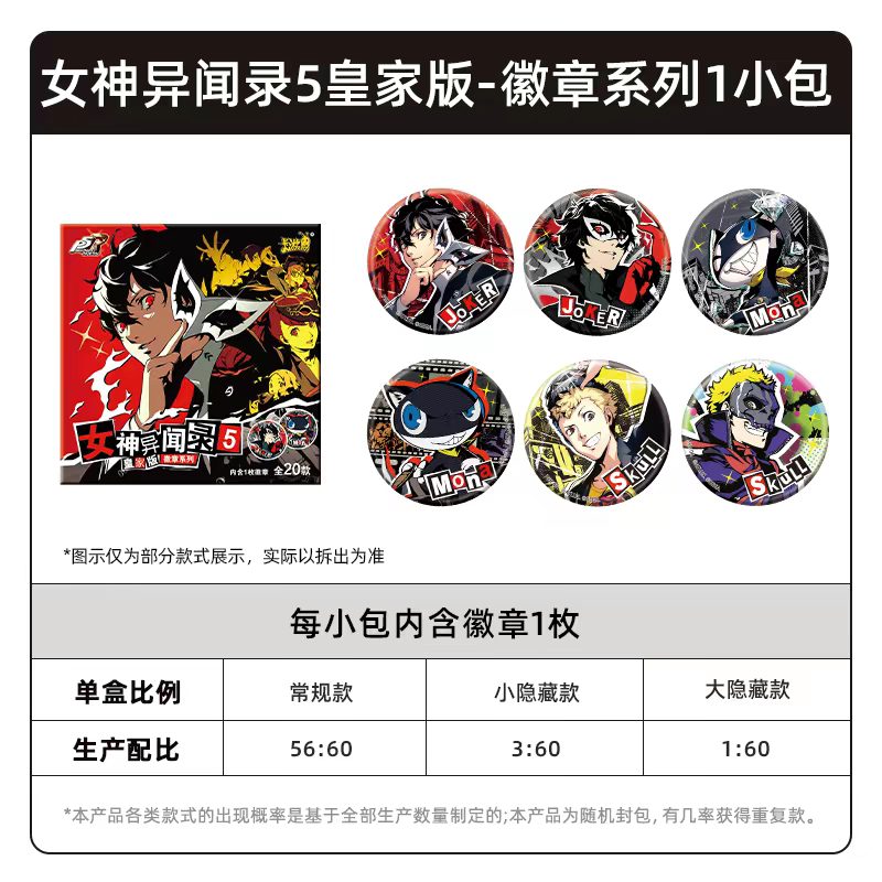 Persona 5 Royal - Mystery Badge 58mm